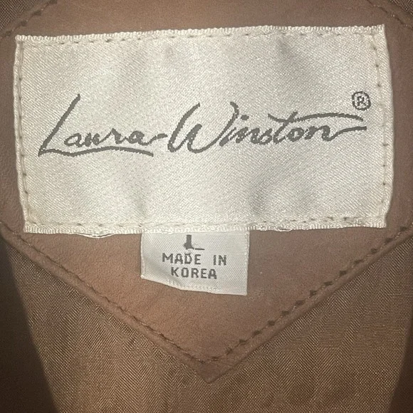 Vintage Laura Winston Leather Fringe Jacket Womens L Southwestern Boho Native - Picture 9 of 11